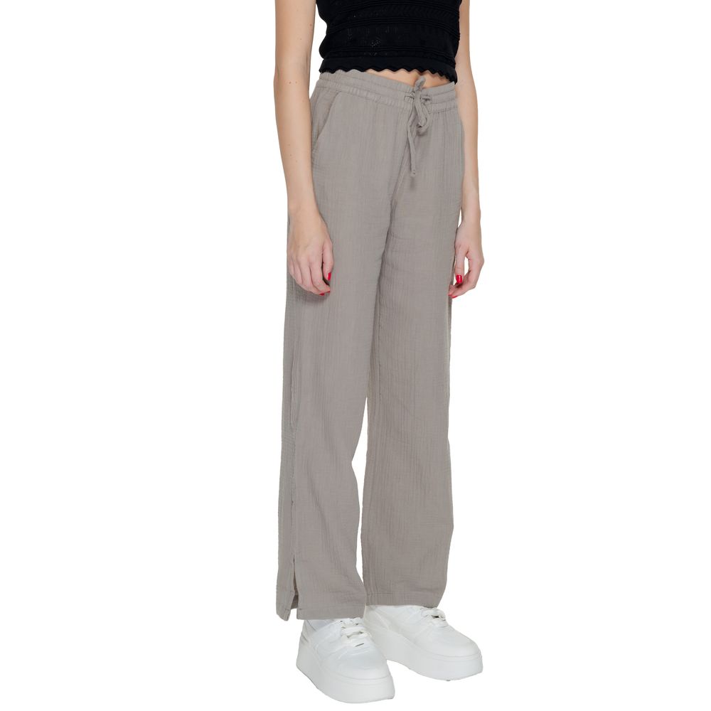Jacqueline De Yong Beige Cotton Pant -   -  Jacqueline De Yong.