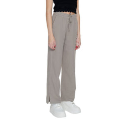 Jacqueline De Yong Beige Cotton Pant -   -  Jacqueline De Yong.
