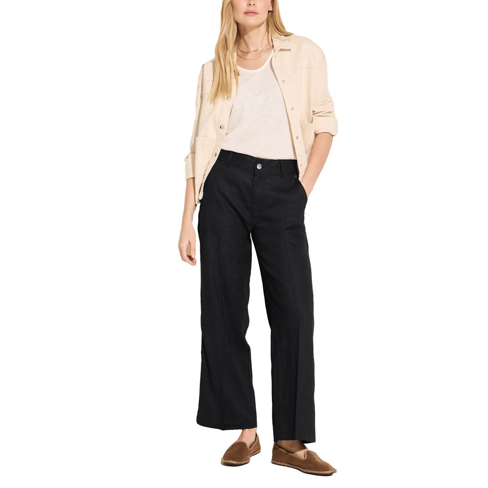 Street One Black Linen Pant -   -  Street One.