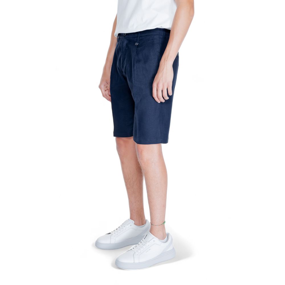 Antony Morato Blue Linen Bermuda -   -  Antony Morato.