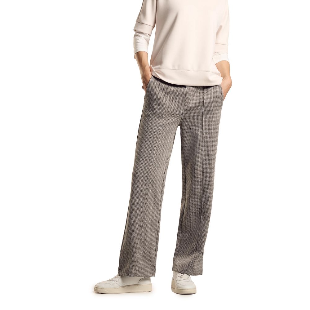 Street One Black Viscose Pant -   -  Street One.