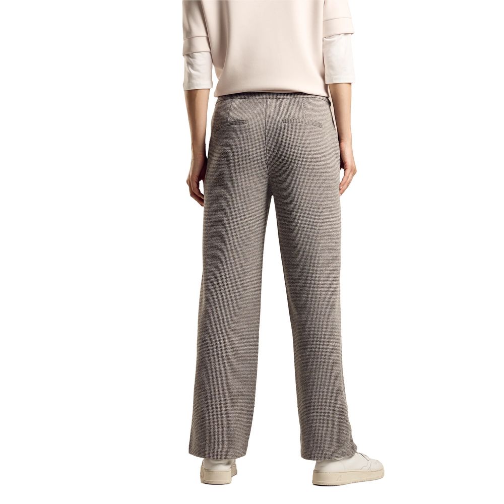 Street One Black Viscose Pant -   -  Street One.