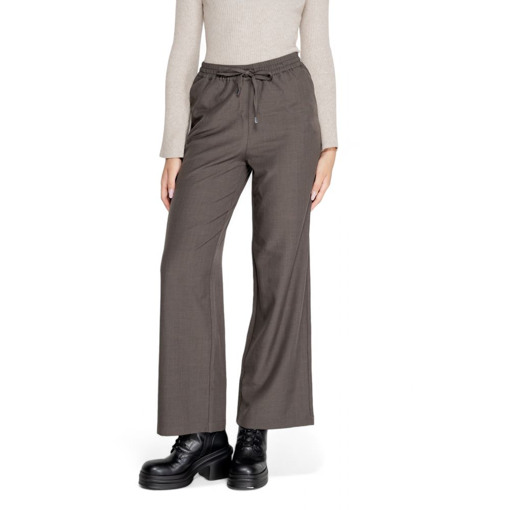 Only Gray Polyester Pant -   -  Only.