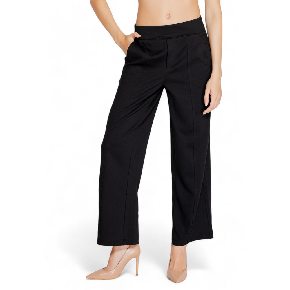 Street One Black Viscose Pant -   -  Street One.