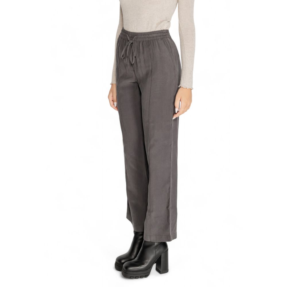 Jacqueline De Yong Gray Viscose Pant -   -  Jacqueline De Yong.