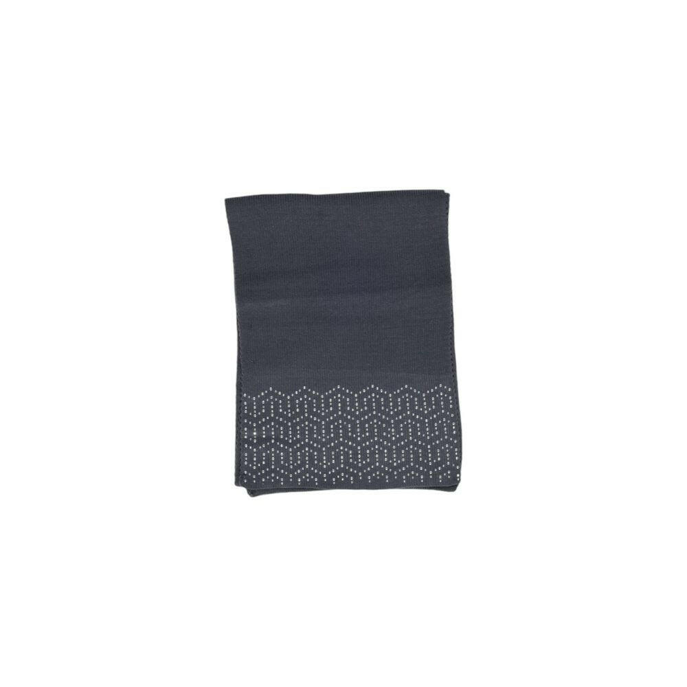 Pieces Gray Polyester Scarf -   -  Pieces.