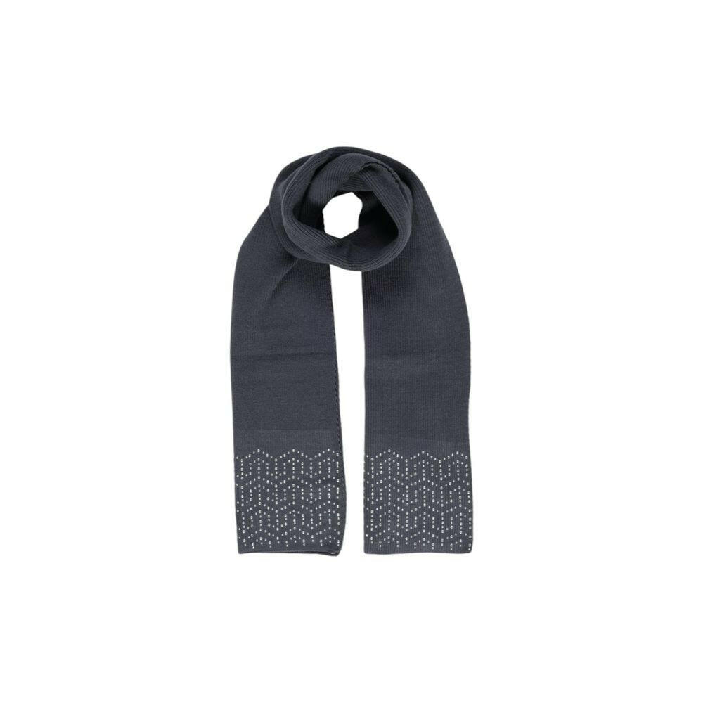 Pieces Gray Polyester Scarf -   -  Pieces.