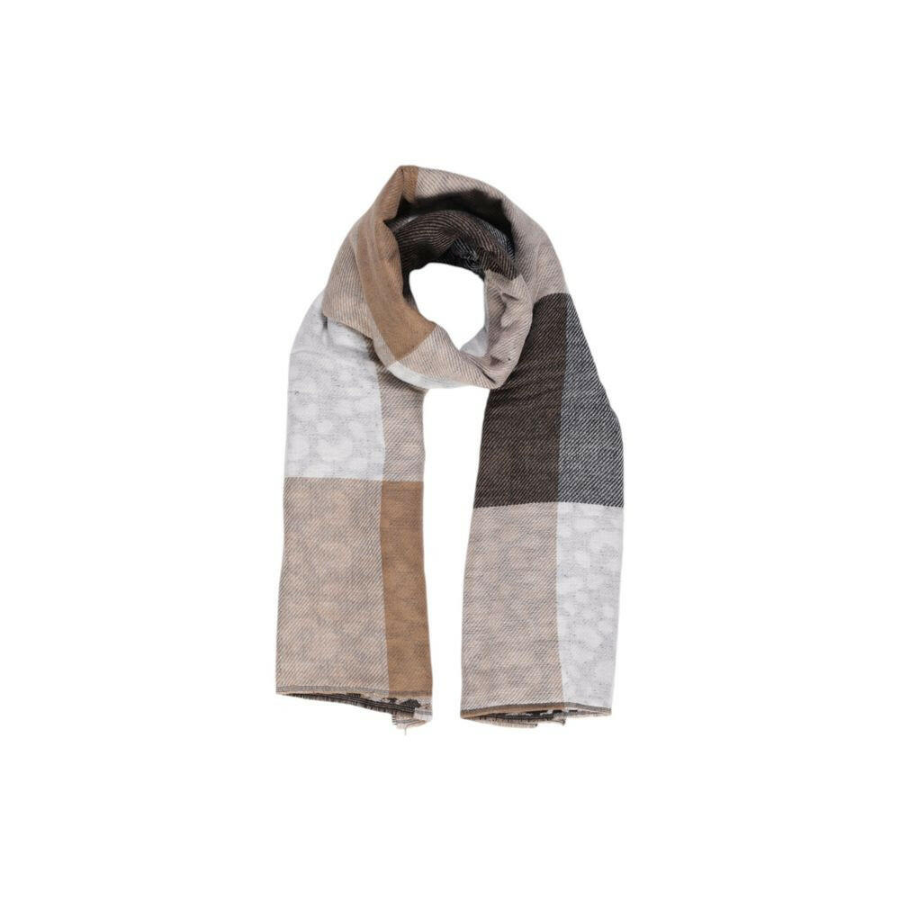 Pieces Beige Recycled Polyester Scarf -   -  Pieces.