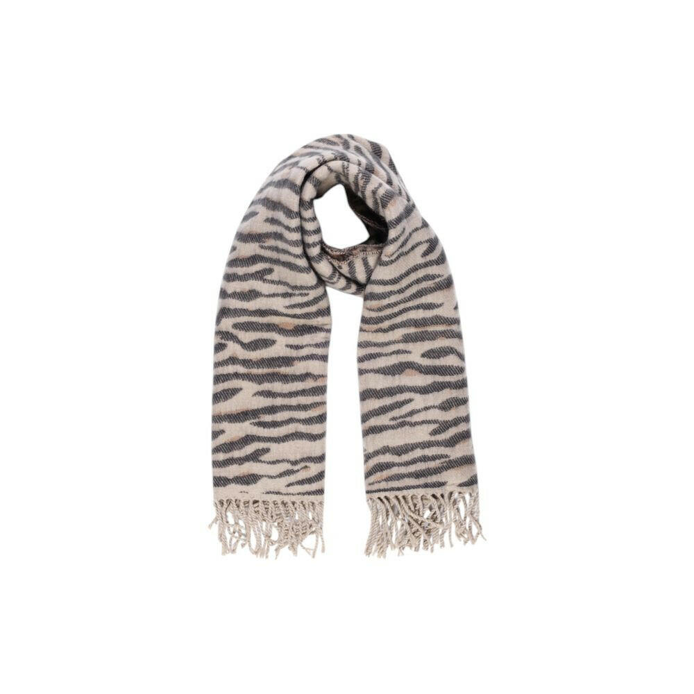 Pieces Beige Marabou Scarf -   -  Pieces.