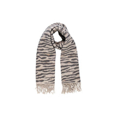 Pieces Beige Marabou Scarf -   -  Pieces.