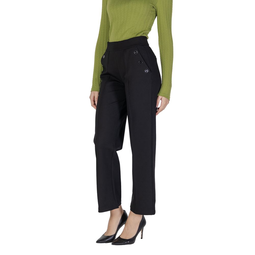 Street One Black Viscose Pant -   -  Street One.