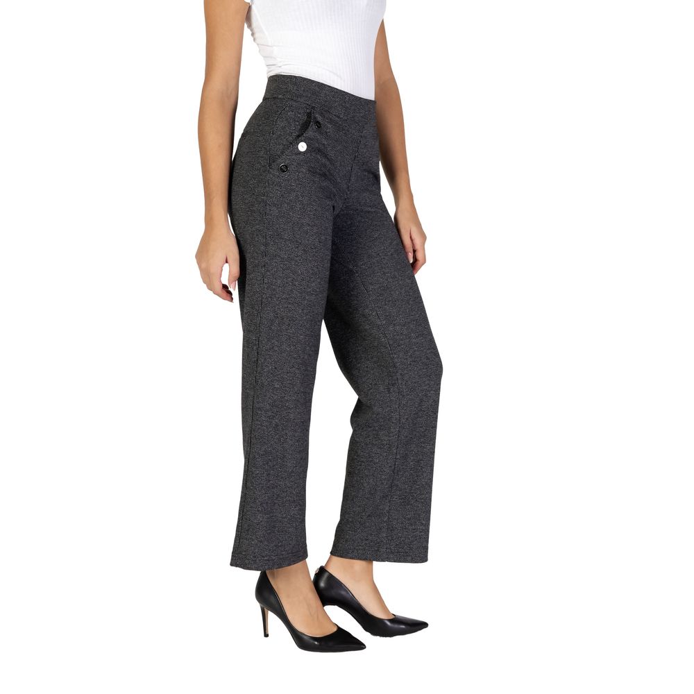 Street One Black Polyester Pant -   -  Street One.