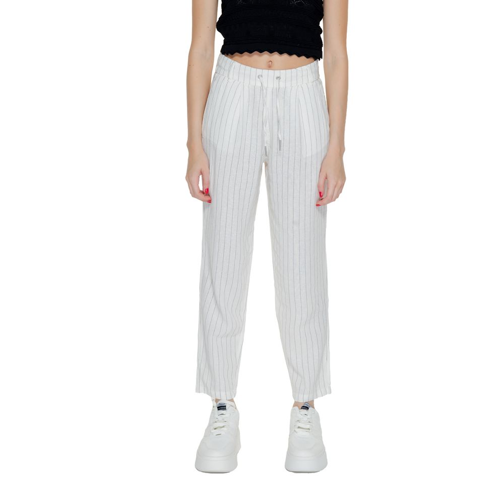 Only White Linen Pant -   -  Only.