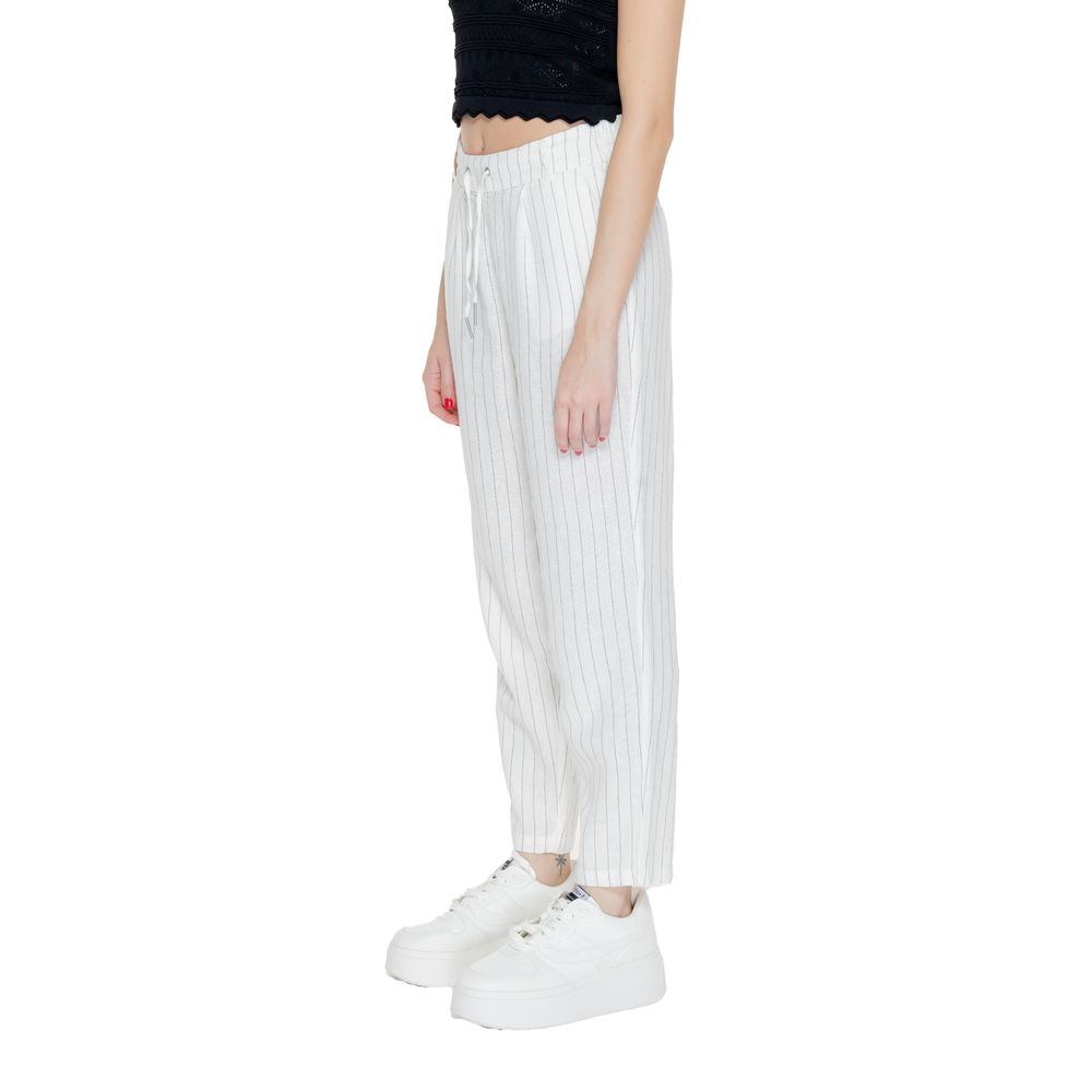 Only White Linen Pant -   -  Only.