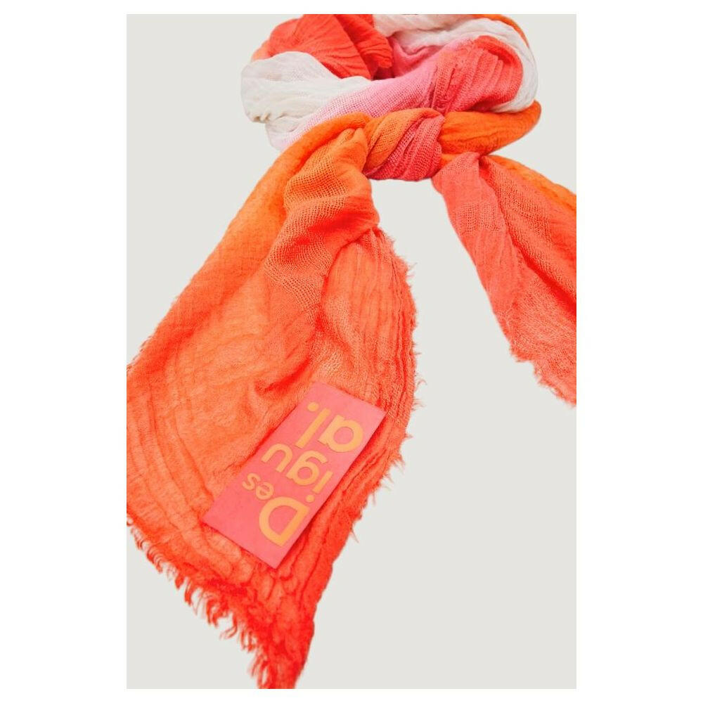 Desigual Orange Polyester Scarf -   -  Desigual.