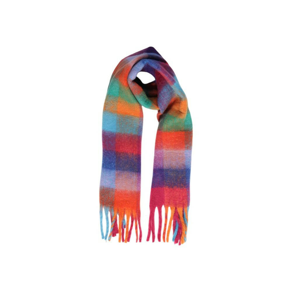 Pieces Orange Recycled Polyester Scarf -   -  Pieces.