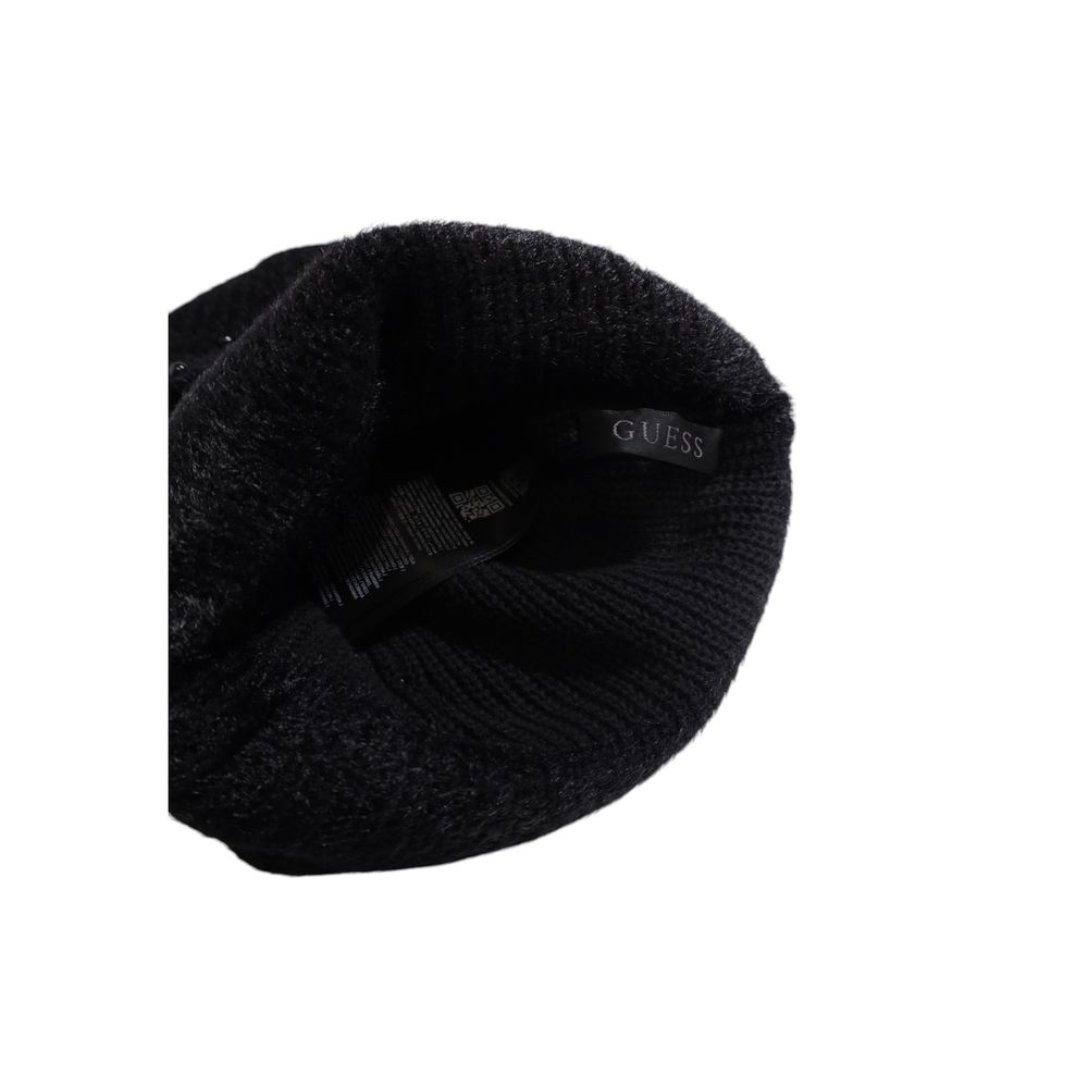 Guess Black Cotton Caps Baseball Hat -   -  Guess.