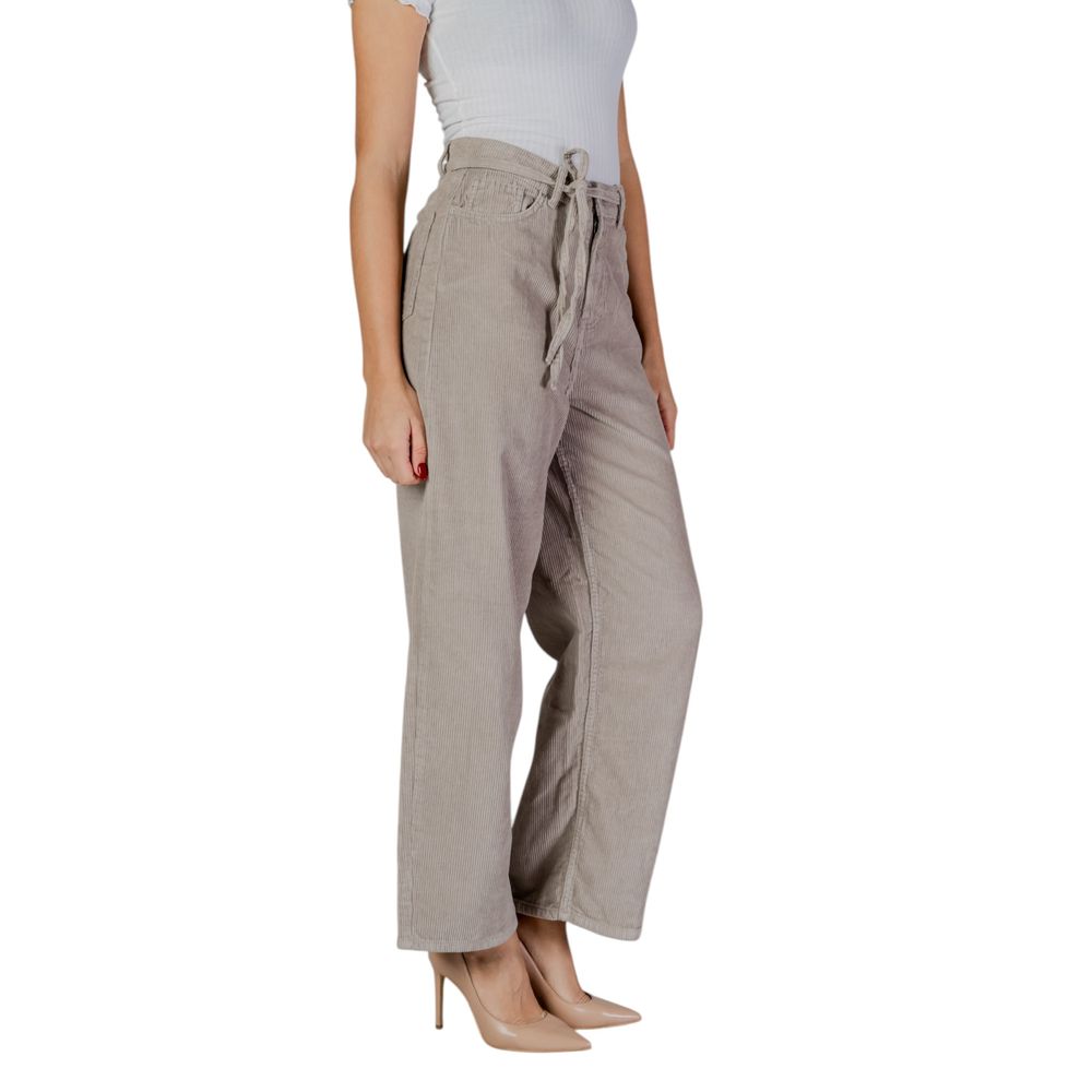 Only Beige Cotton Pant -   -  Only.