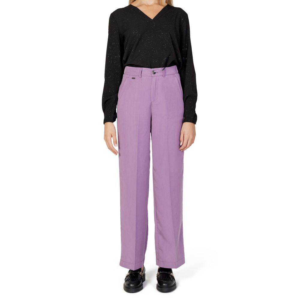 Street One Purple Lyocell Pant -   -  Street One.