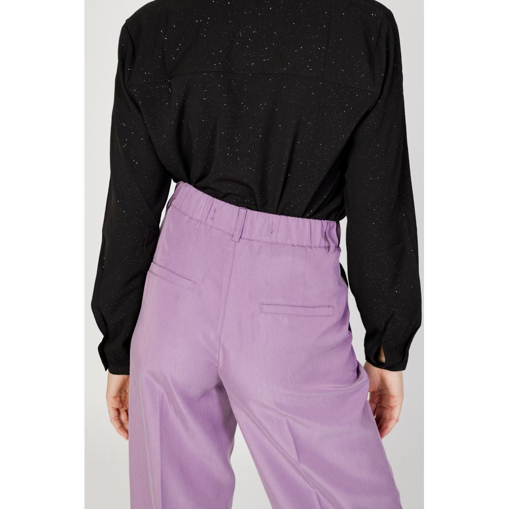 Street One Purple Lyocell Pant -   -  Street One.