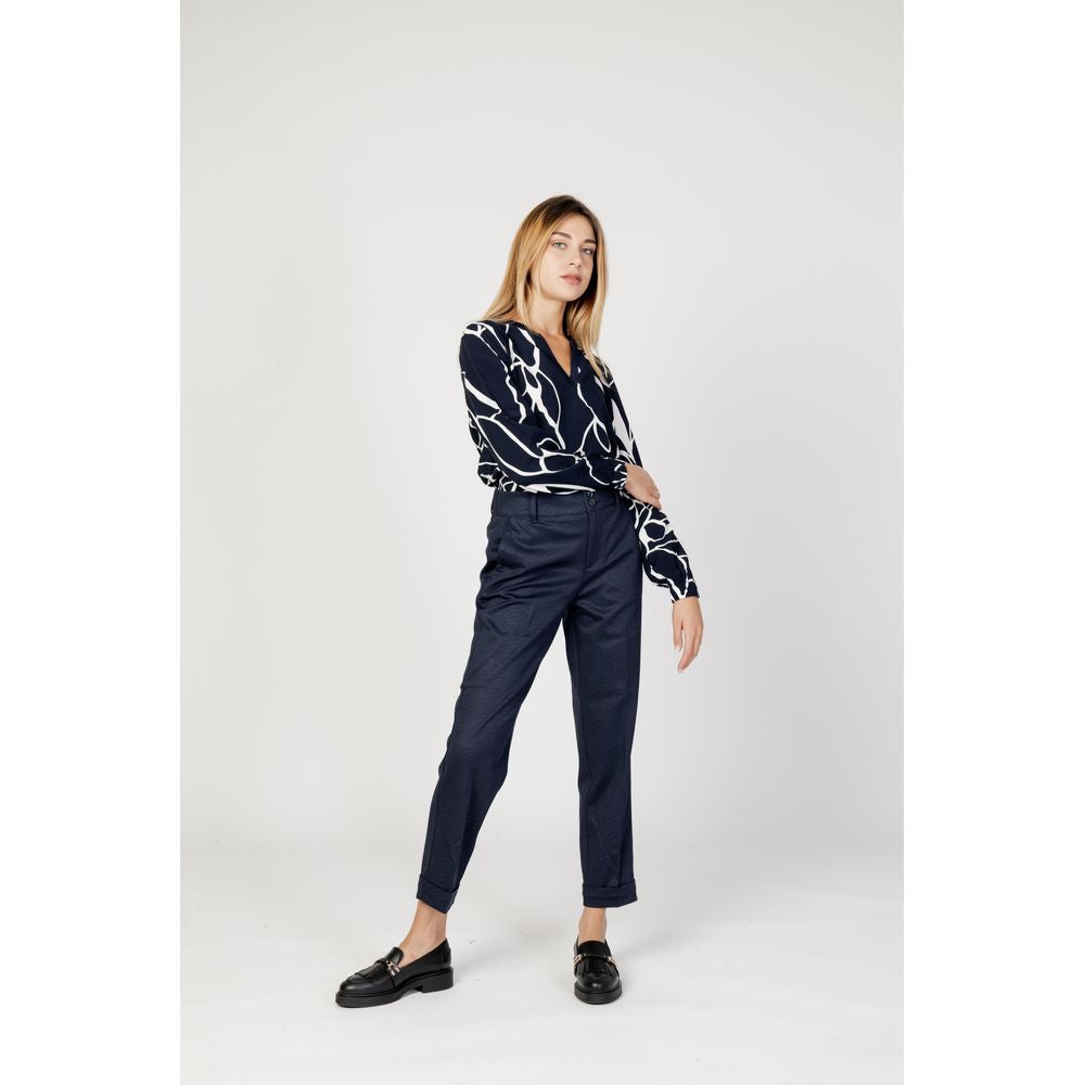 Street One Blue Viscose Pant -   -  Street One.