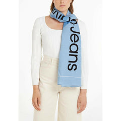 Calvin Klein Jeans Blue Organic Cotton Scarf -   -  Calvin Klein Jeans.