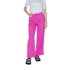 Only Pink Linen Pant -   -  Only.
