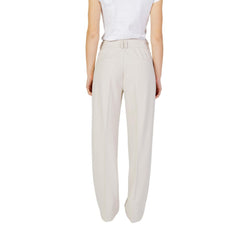 Only Beige Polyester Pant -   -  Only.