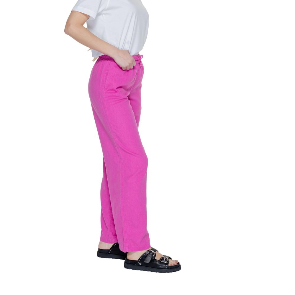 Only Pink Linen Pant -   -  Only.