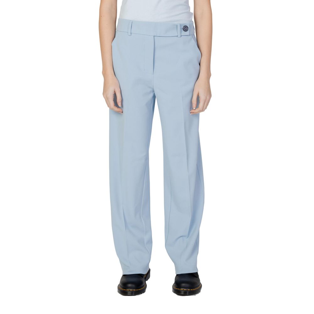 Only - Polished Straight Leg Cigarette Pant - Light Blue
