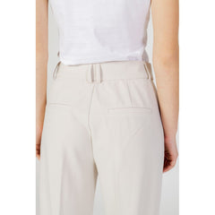 Only Beige Polyester Pant -   -  Only.