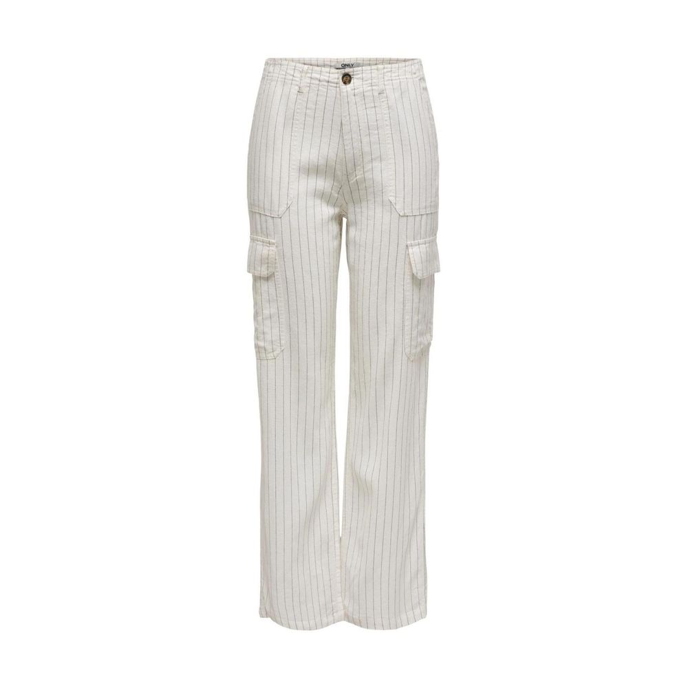 Only White Linen Pant -   -  Only.