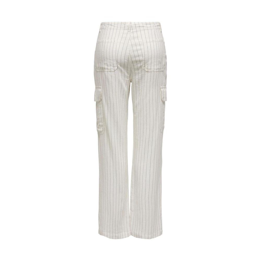 Only White Linen Pant -   -  Only.