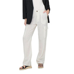 Only White Linen Pant -   -  Only.