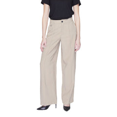 Only Beige Viscose Pant -   -  Only.