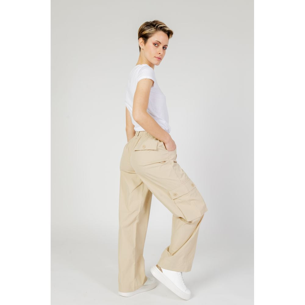 Only Beige Cotton Pant -   -  Only.
