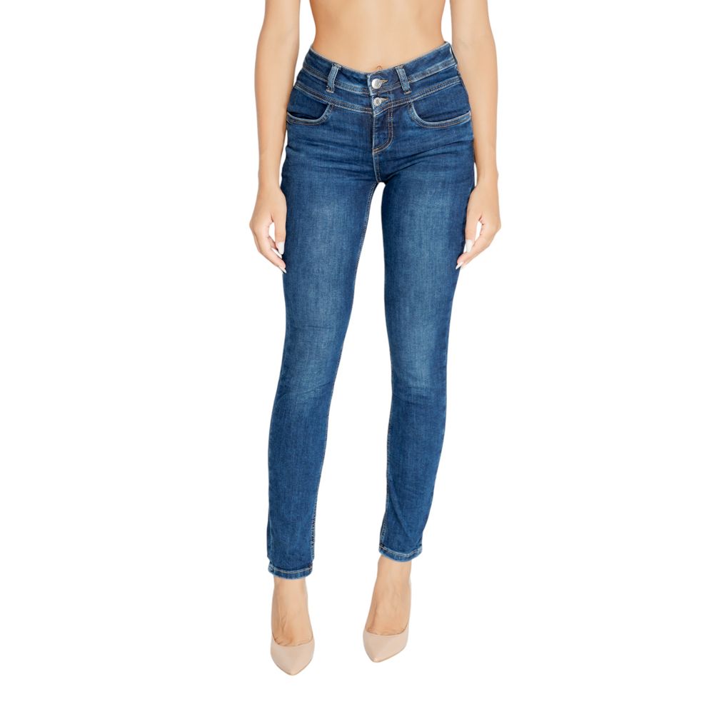 Street One Blue Cotton Mom Jean -   -  Street One.