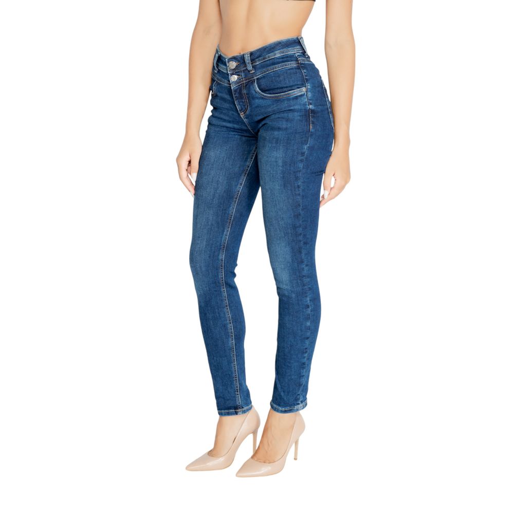 Street One Blue Cotton Mom Jean -   -  Street One.