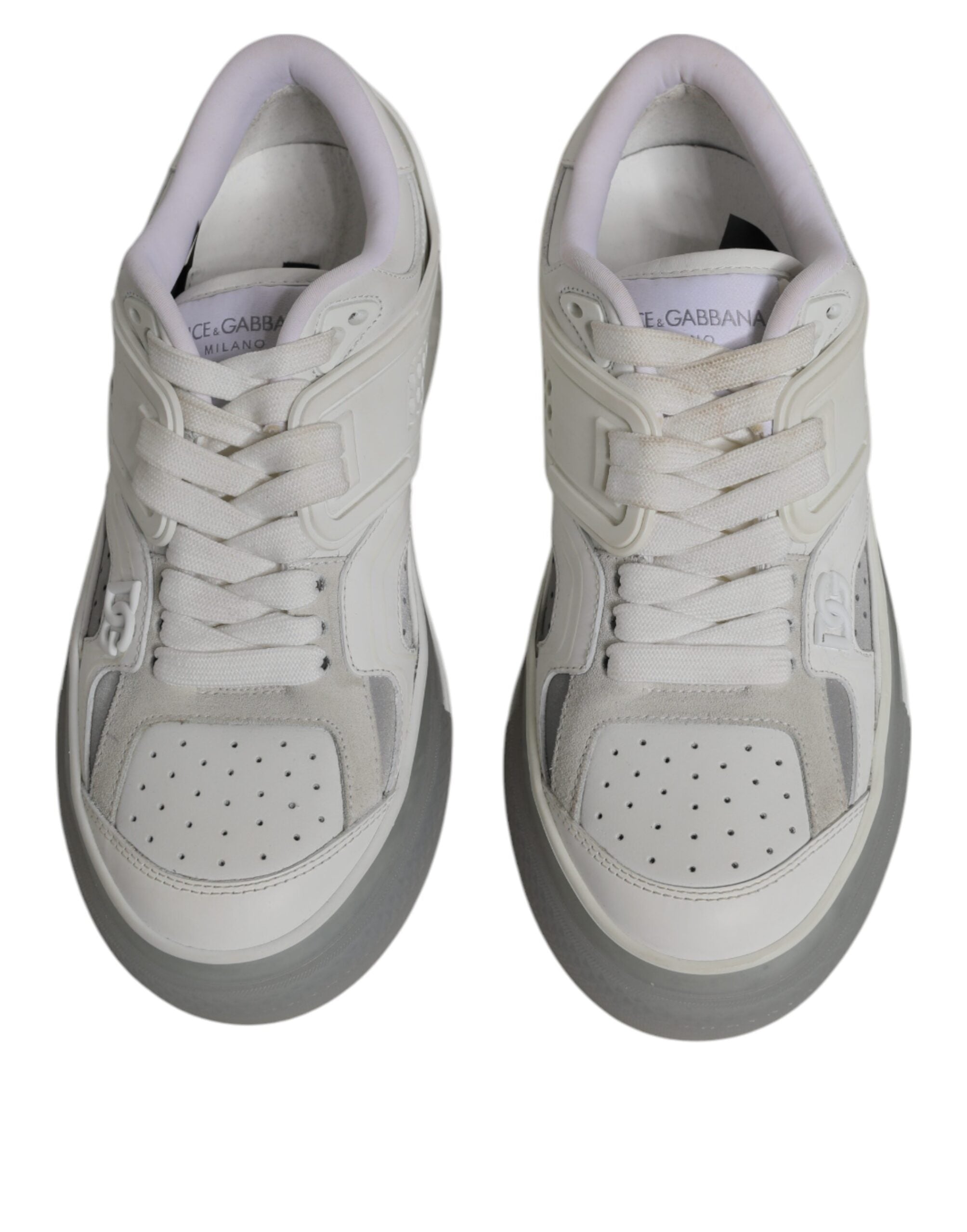 Dolce & Gabbana White DG Logo CUSTOM 2.Zero Sneakers Shoes -   -  Dolce & Gabbana.