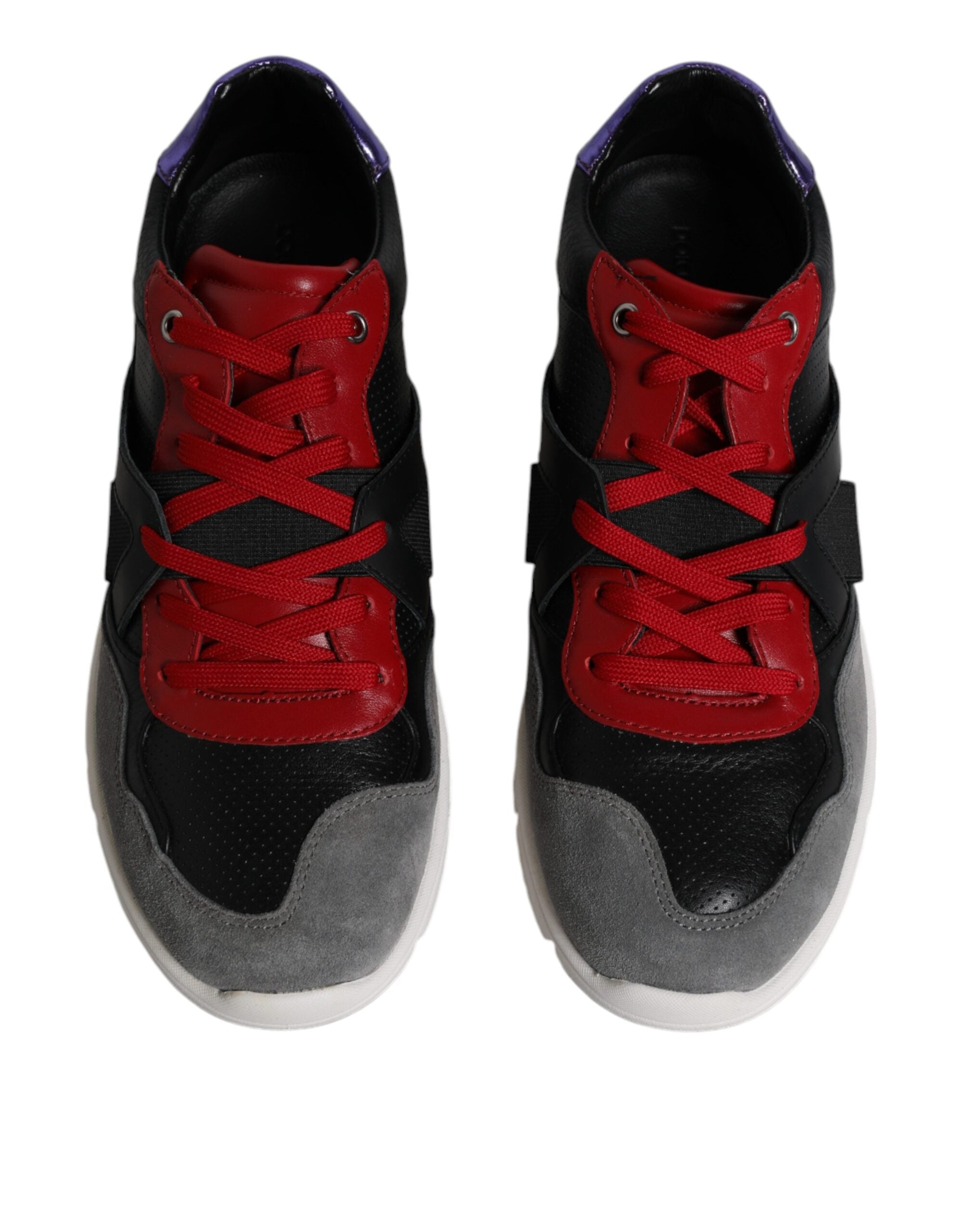 Dolce & Gabbana Multicolor Leather Suede Low Top Sneakers Shoes -   -  Dolce & Gabbana.