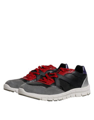 Dolce & Gabbana Multicolor Leather Suede Low Top Sneakers Shoes -   -  Dolce & Gabbana.