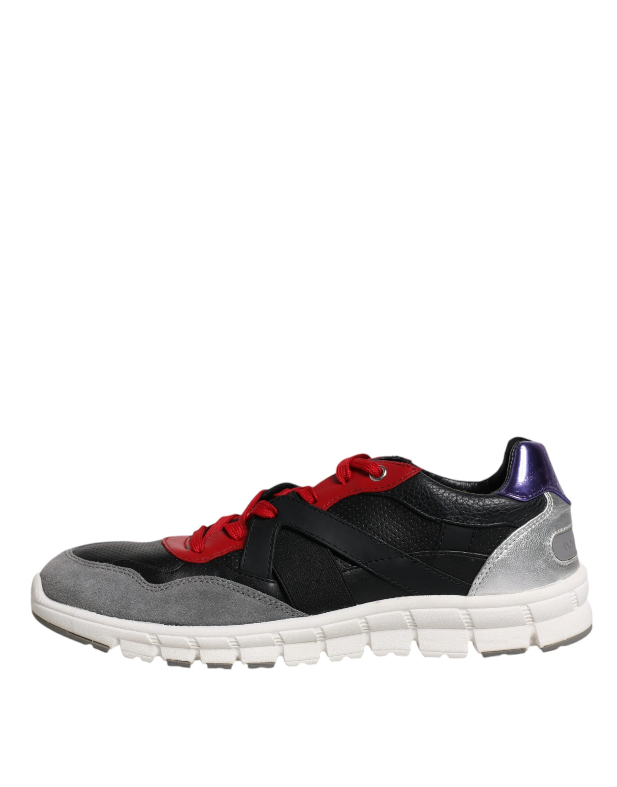 Dolce & Gabbana Multicolor Leather Suede Low Top Sneakers Shoes -   -  Dolce & Gabbana.
