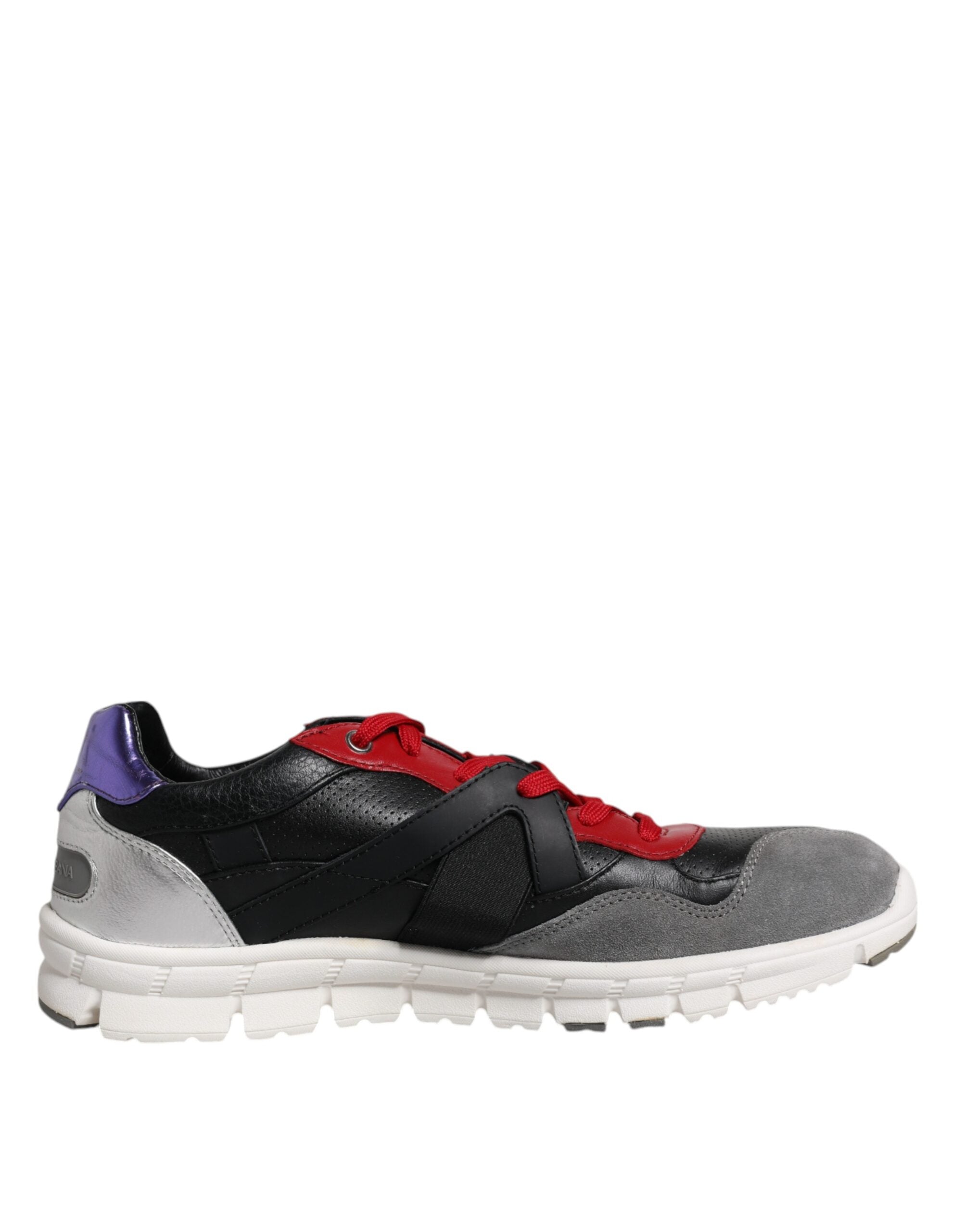 Dolce & Gabbana Multicolor Leather Suede Low Top Sneakers Shoes -   -  Dolce & Gabbana.