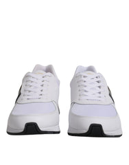 Dolce & Gabbana White Logo Leather Casual Men Sneakers Shoes -   -  Dolce & Gabbana.