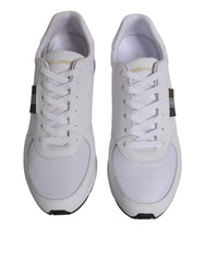 Dolce & Gabbana White Logo Leather Casual Men Sneakers Shoes -   -  Dolce & Gabbana.
