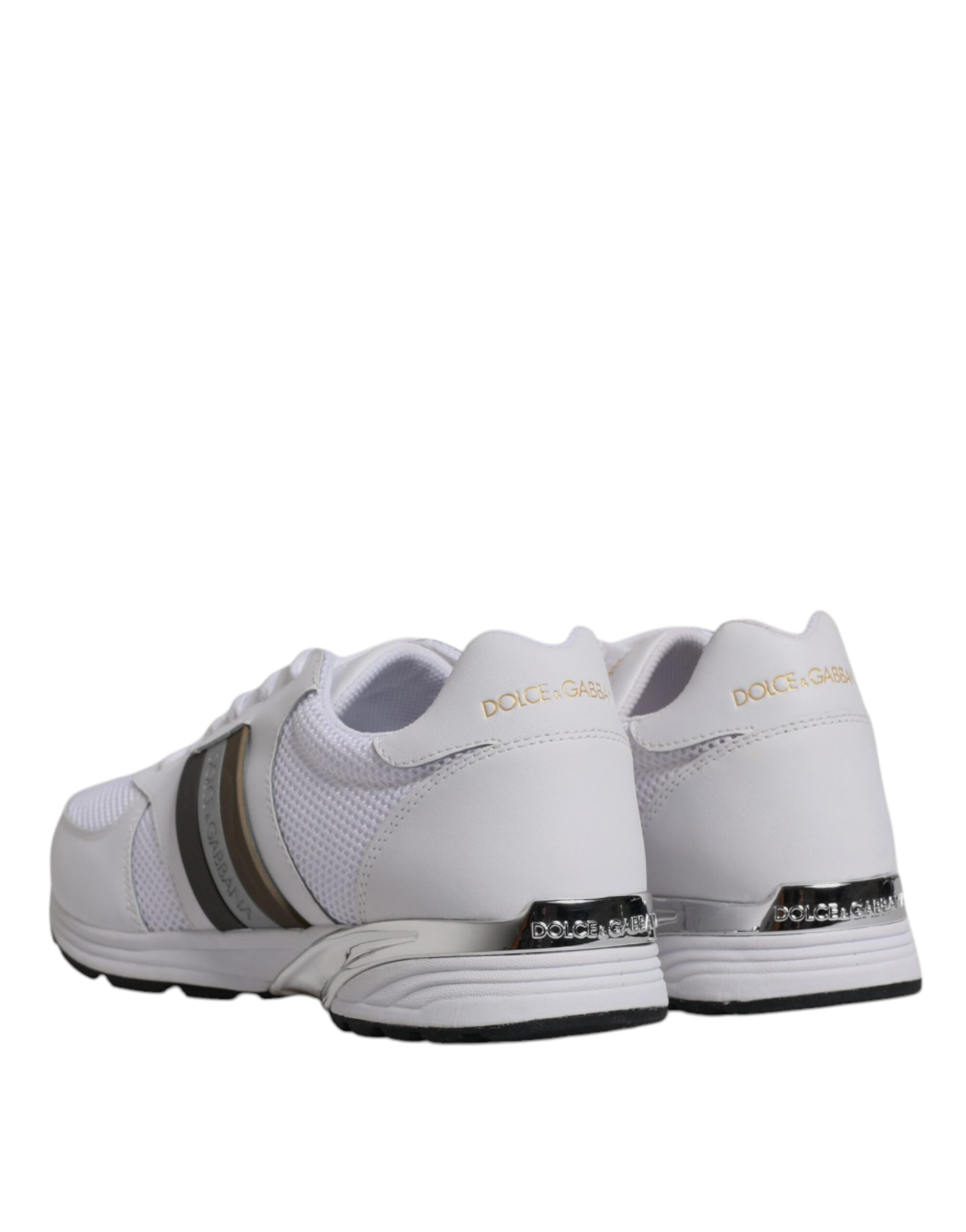 Dolce & Gabbana White Logo Leather Casual Men Sneakers Shoes -   -  Dolce & Gabbana.