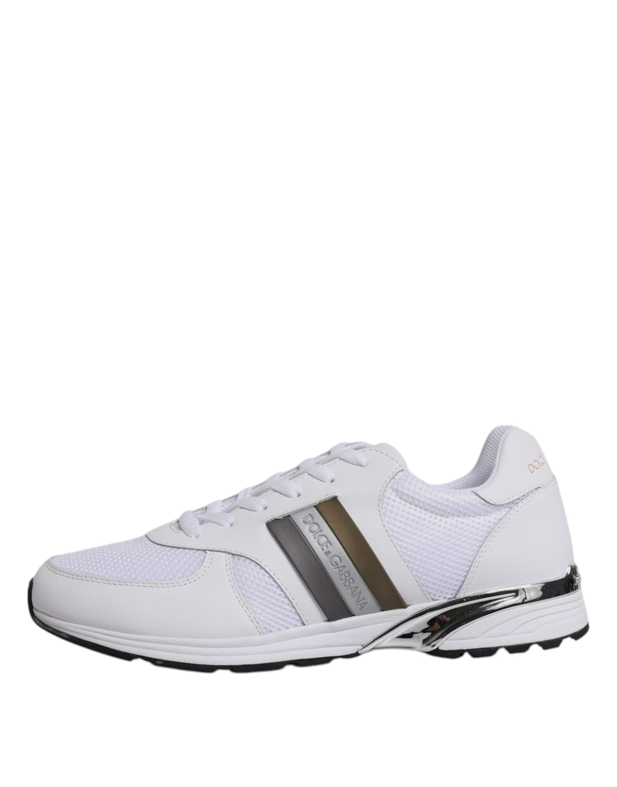 Dolce & Gabbana White Logo Leather Casual Men Sneakers Shoes -   -  Dolce & Gabbana.
