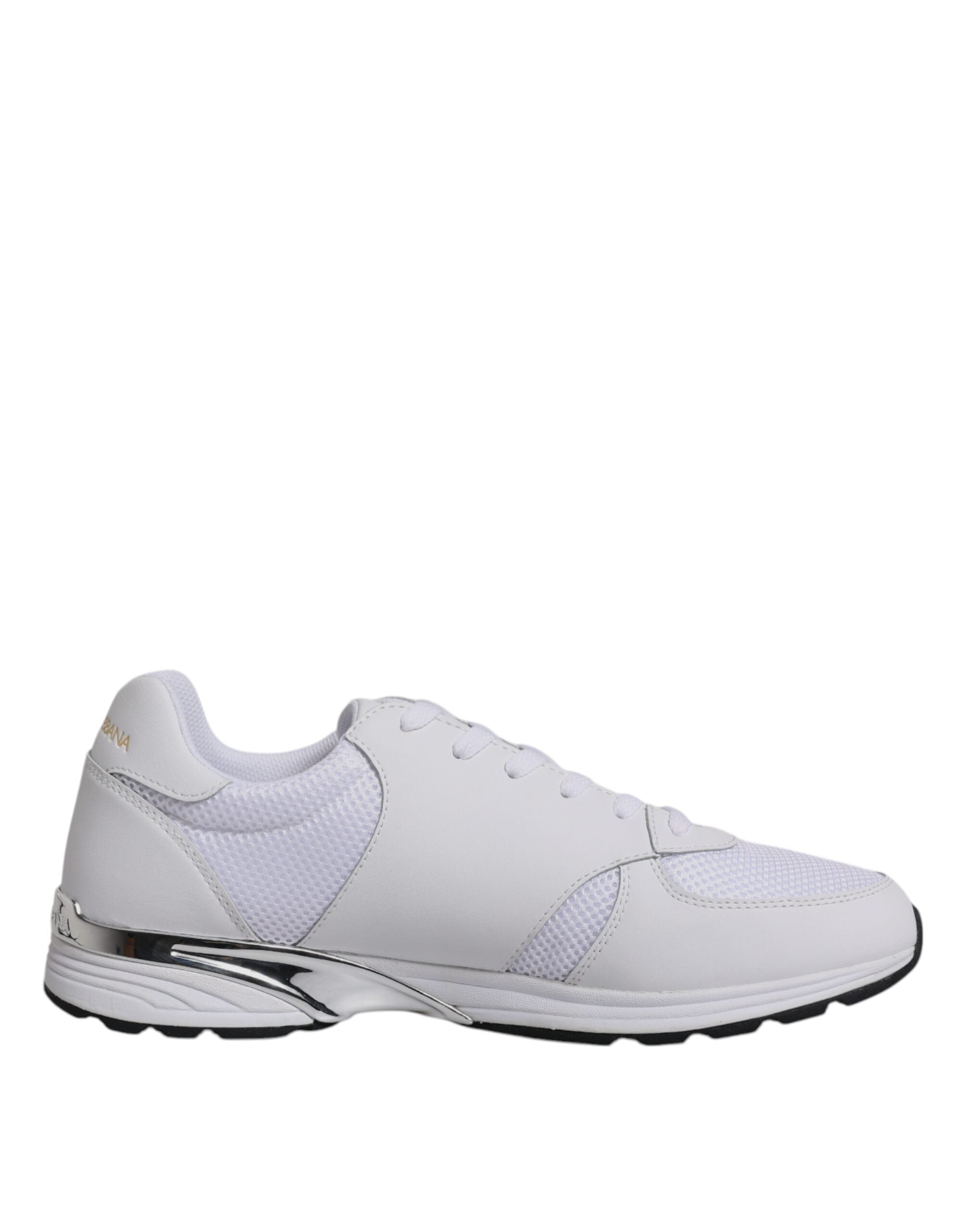 Dolce & Gabbana White Logo Leather Casual Men Sneakers Shoes -   -  Dolce & Gabbana.