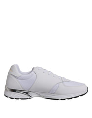 Dolce & Gabbana White Logo Leather Casual Men Sneakers Shoes -   -  Dolce & Gabbana.