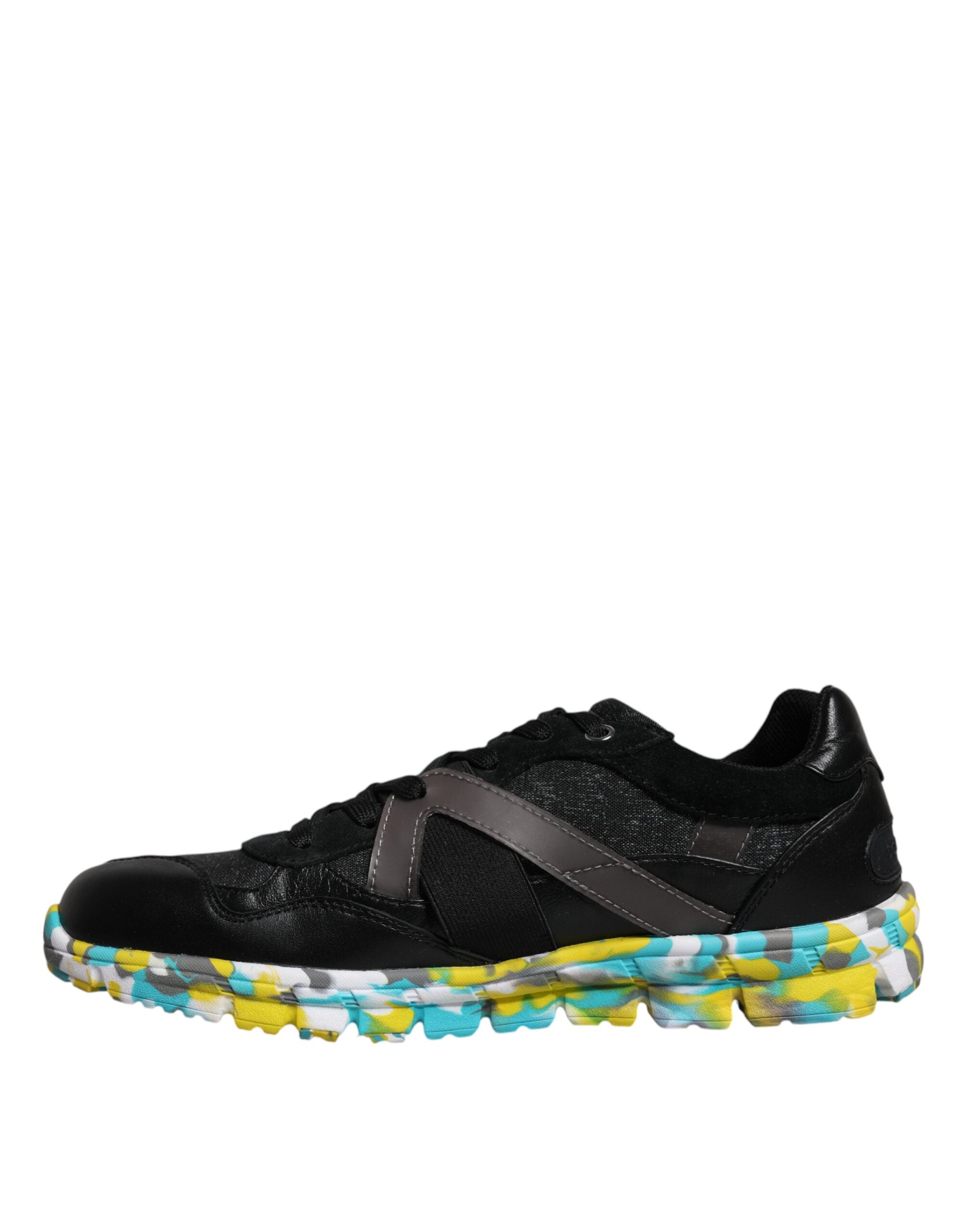 Dolce & Gabbana Black Polyester Low Top Men Sneakers Shoes -   -  Dolce & Gabbana.